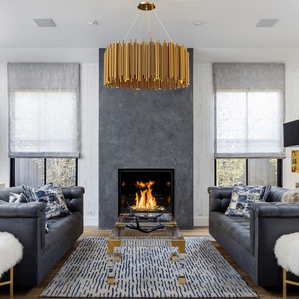 Goldene Deckenlampe APP1560-12CP