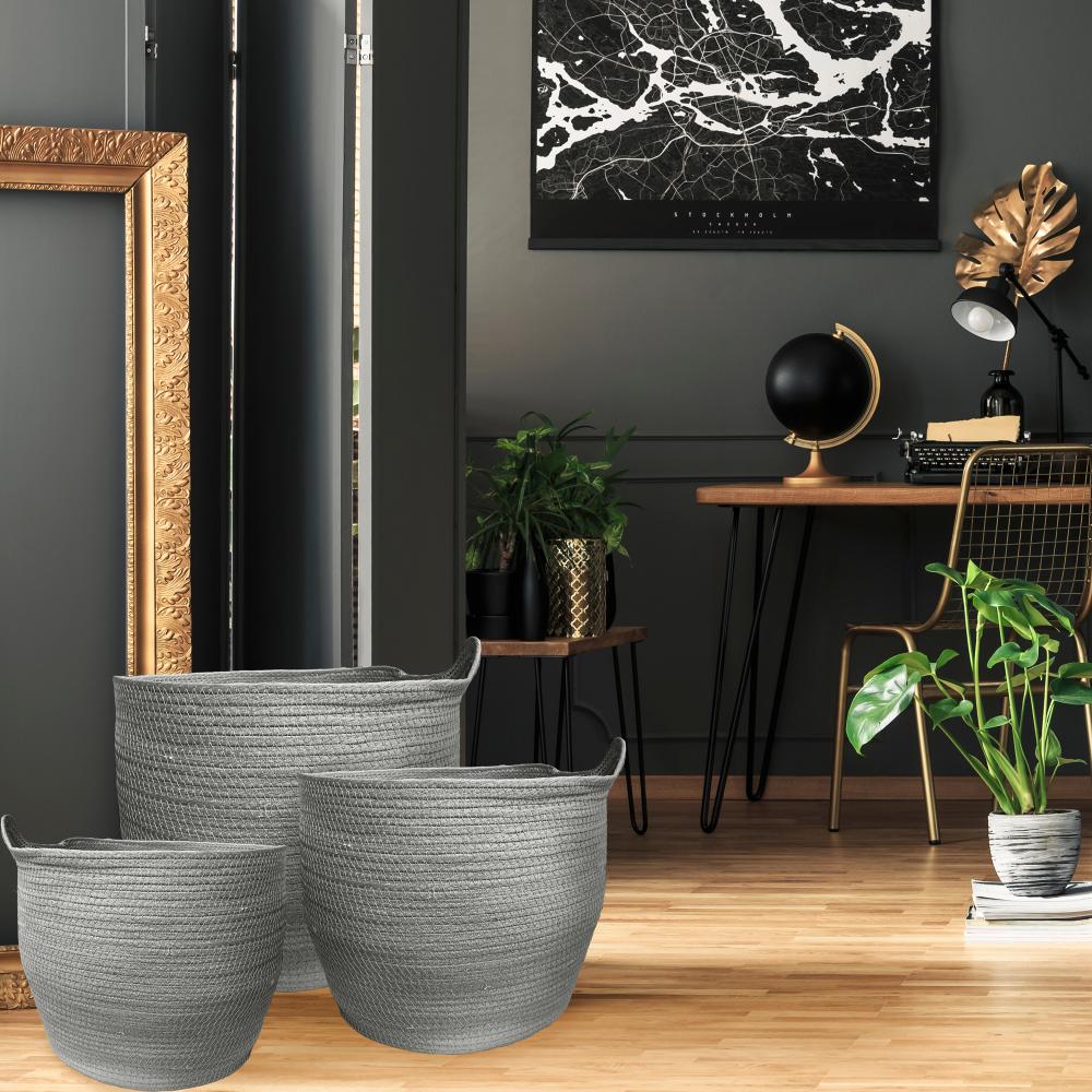 Zestaw 3szt  Koszy Naturalnych BOHO YT21B-35