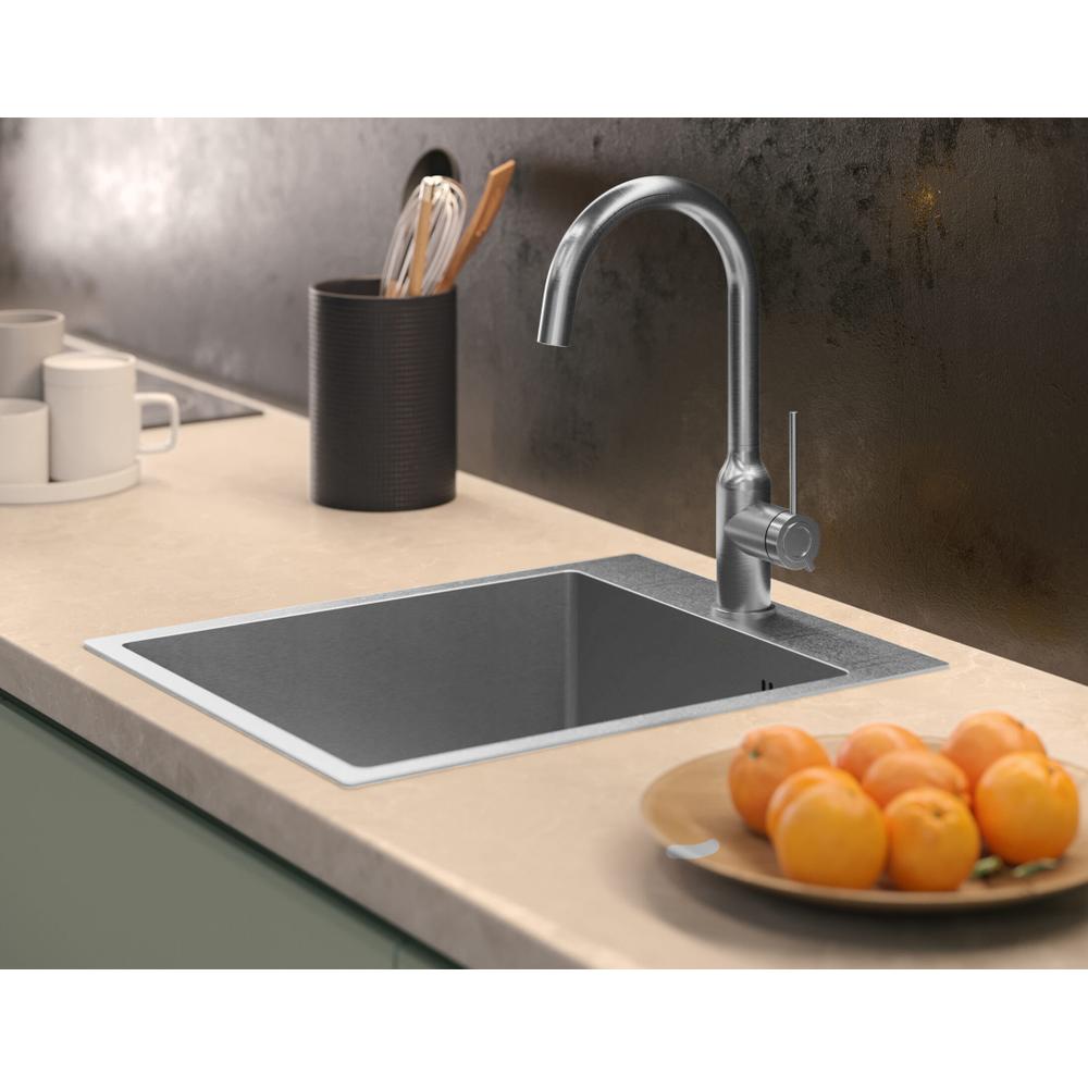Stainless steel sink RUSSEL 90 BRUSH NICKEL