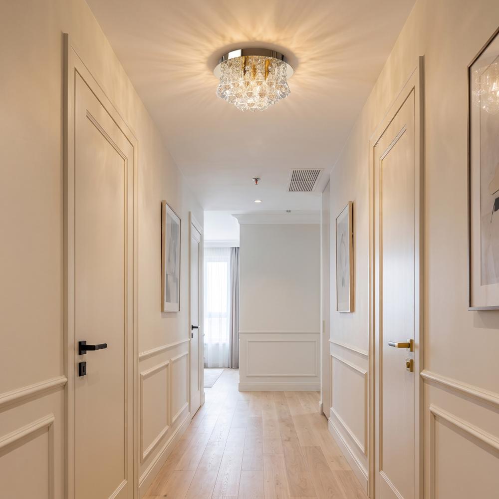 LAMPA KRYSZTAŁOWA PLAFON APP1038-3CP Złota