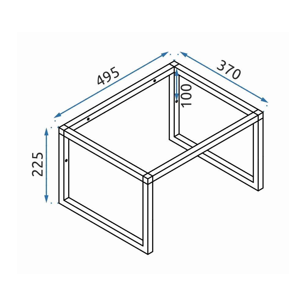 GOYA BLACK MAT CONGLOMERATE TYÖPESUOJA 50 cm + kehys