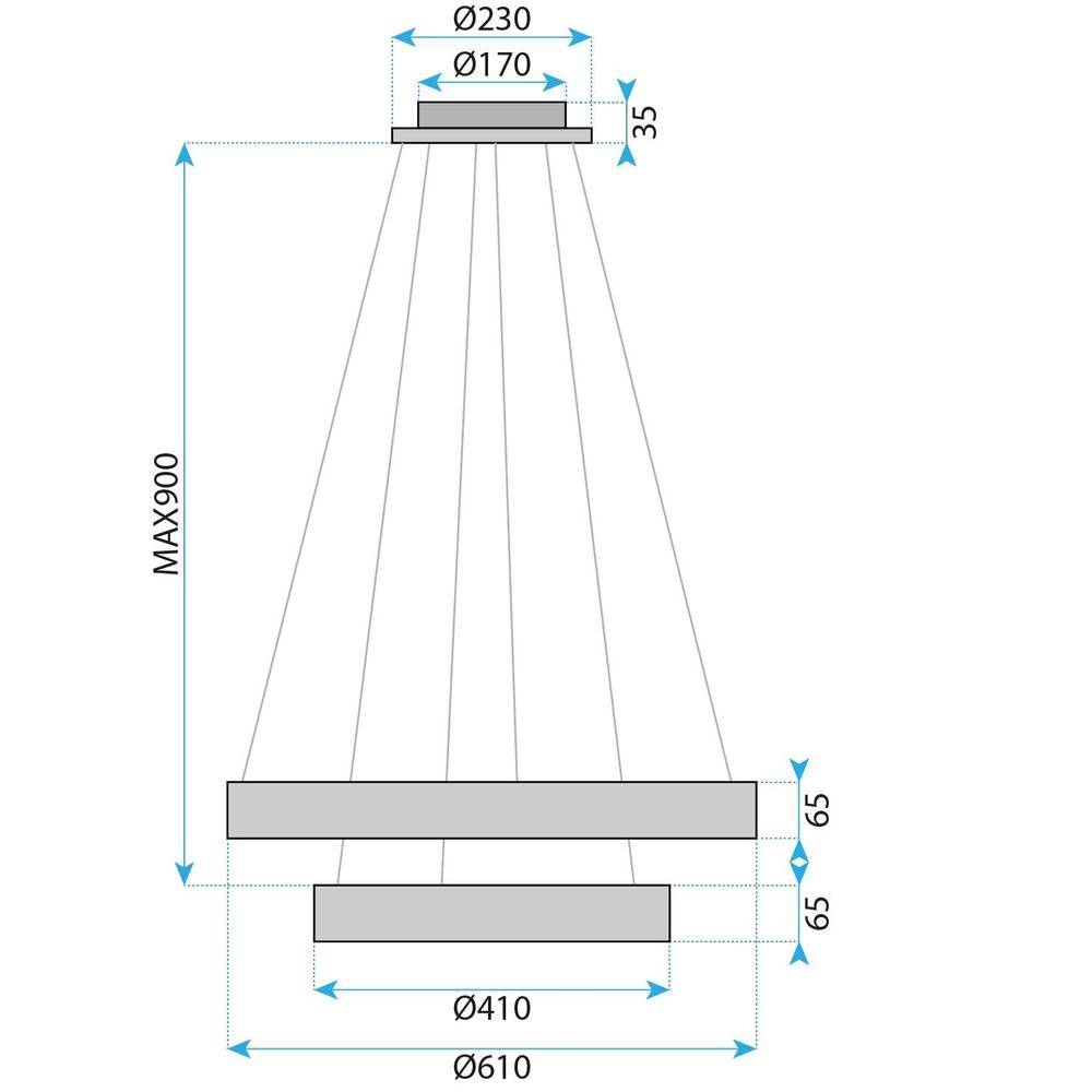 Lampe LED G043-2CP GOLD