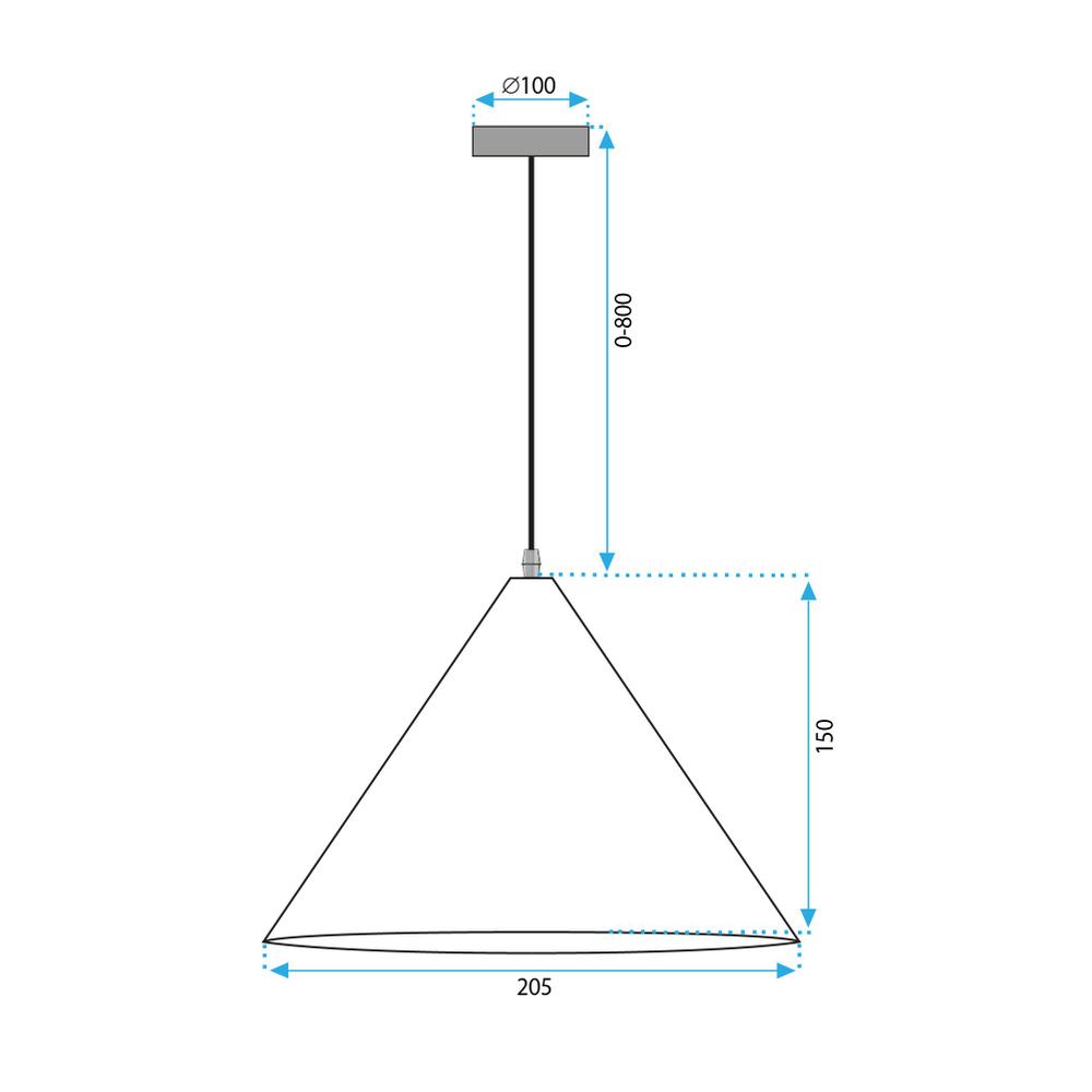 Deckenlampe APP1443-1CP DARK WOOD