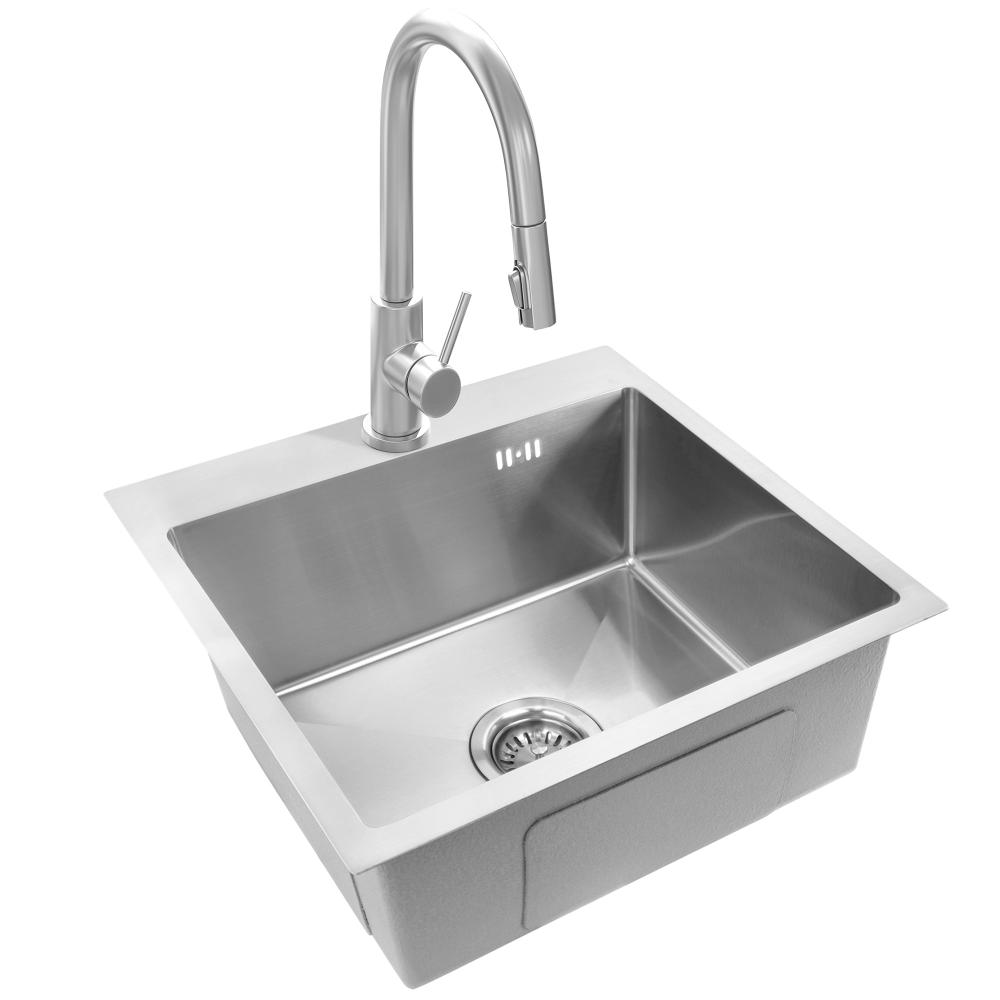 Évier en acier Leo 50 BRUSH NICKEL