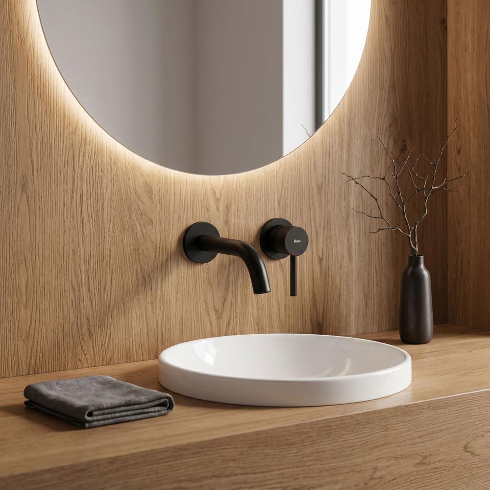 Inbouw wastafelkraan Rea Lungo Black + BOX