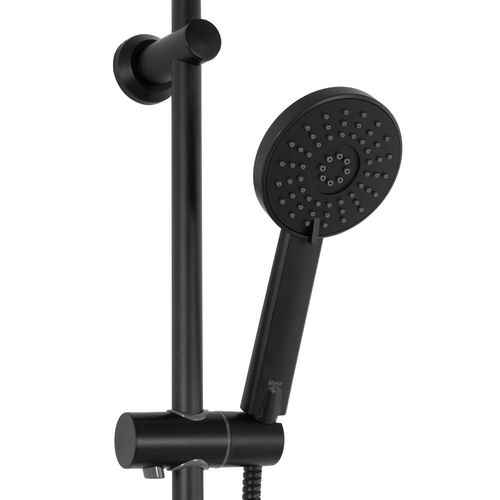 REA BLISS DUŠAS KOMPLEKTS REA BLISS MELNS TERMOSTATS