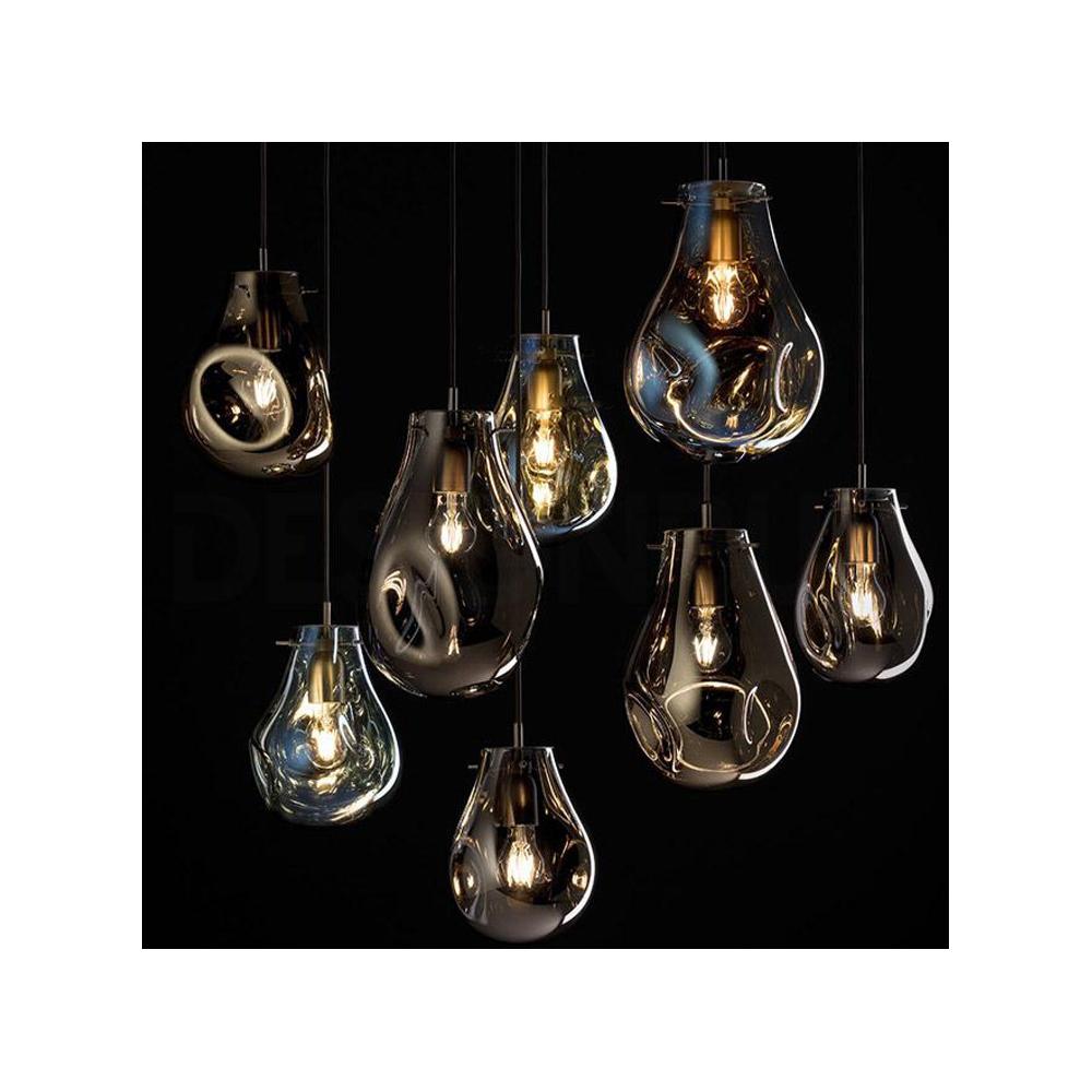 Hängelampe Glas APP329-1CP Silver