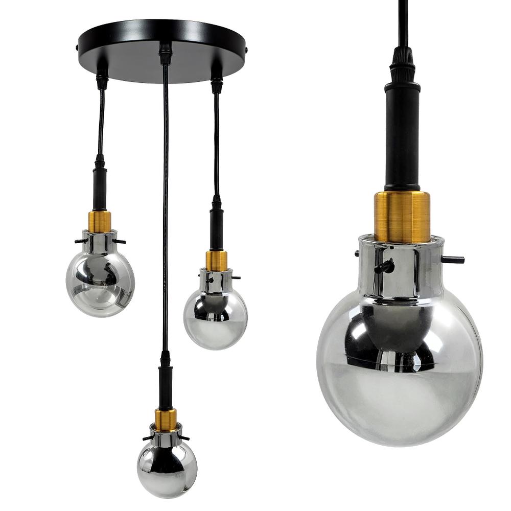 Lampa Wisząca APP1125-3CP Black Gold