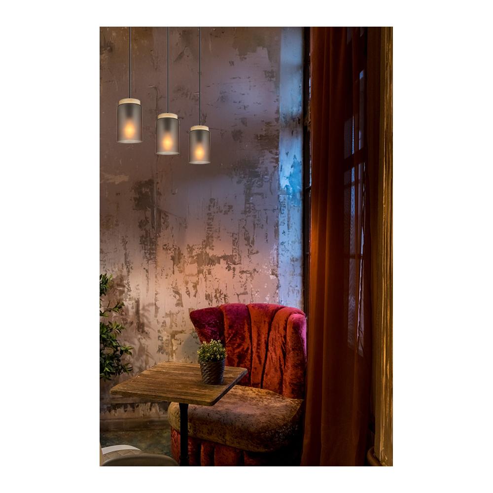 Hängelampe  APP1812-3CP Frosted Grey