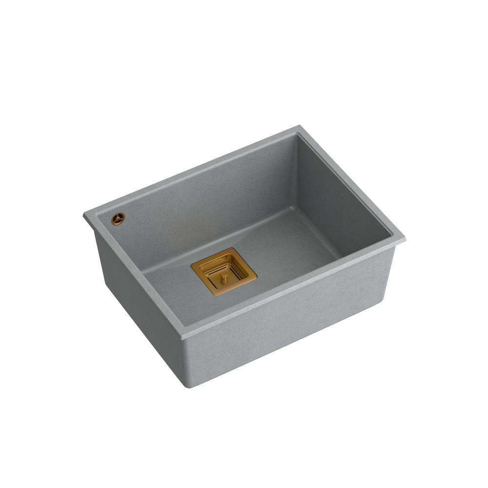 Granite sink DAVID 50 Grey Metallic