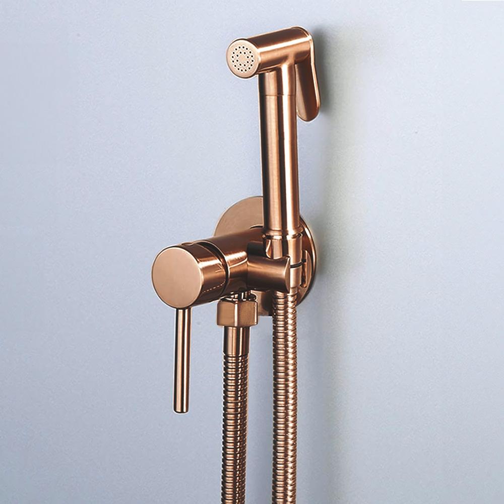 Bateria Bidetowa REA Lungo Loop Miedź Szczotkowana