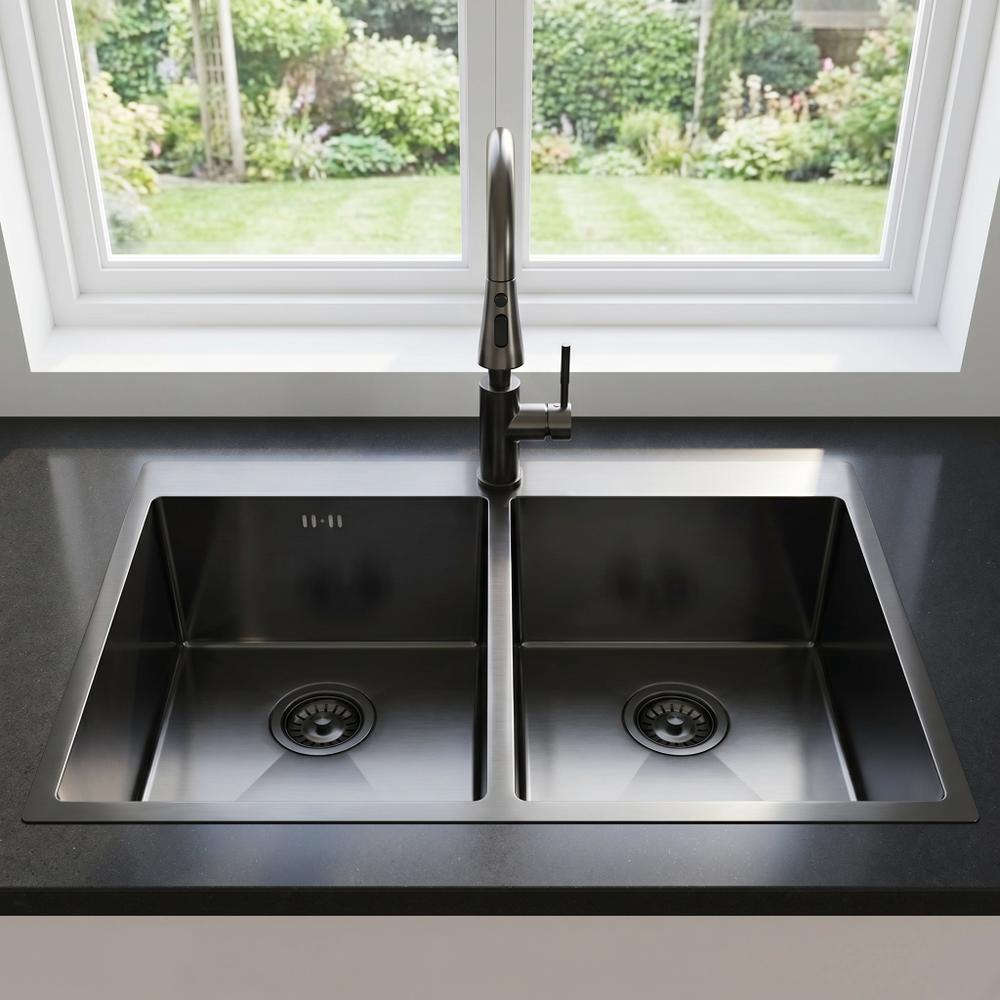 Νεροχύτης από μαύρο ατσάλι Rea Joel Black