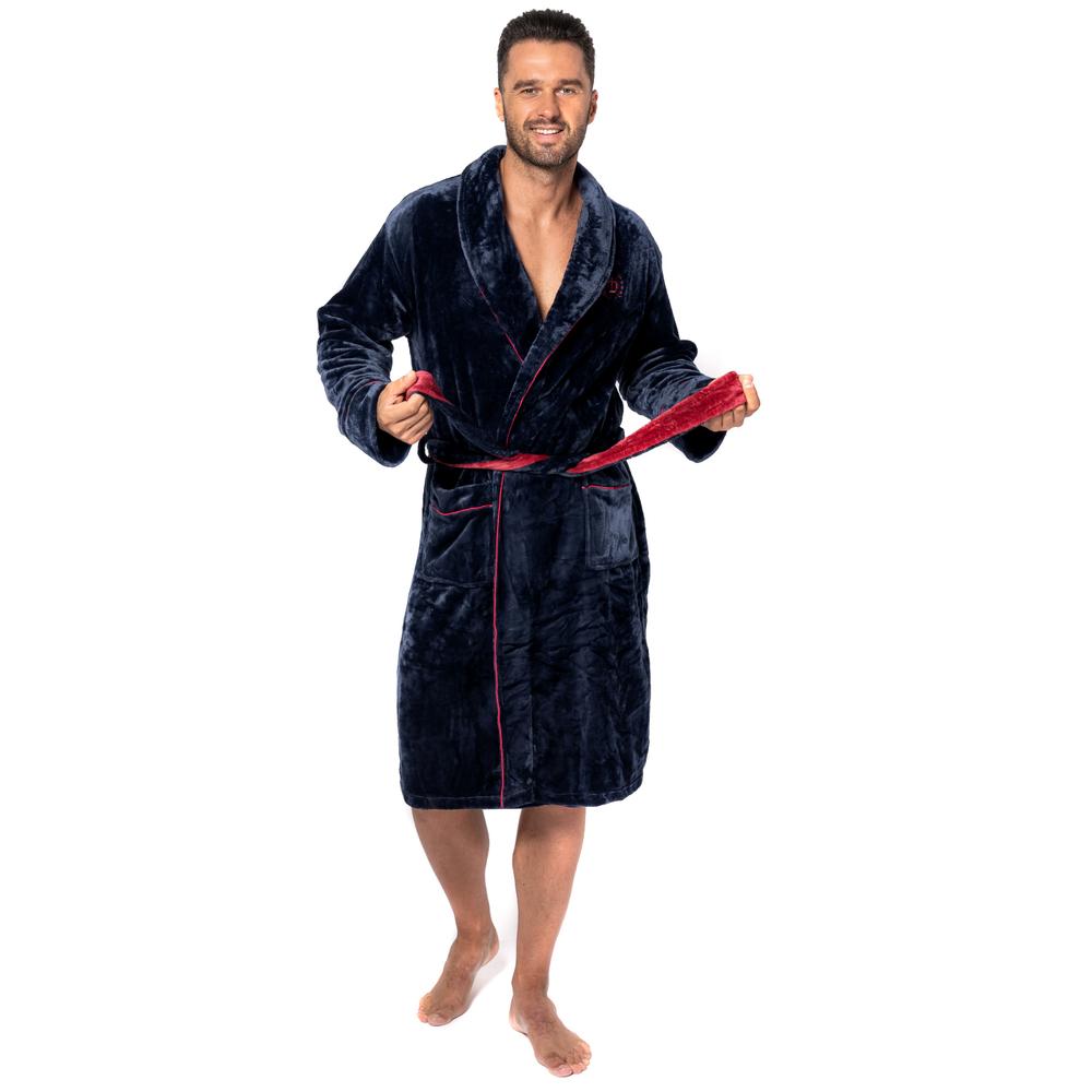 Bathrobe Roger Navy Red Men m