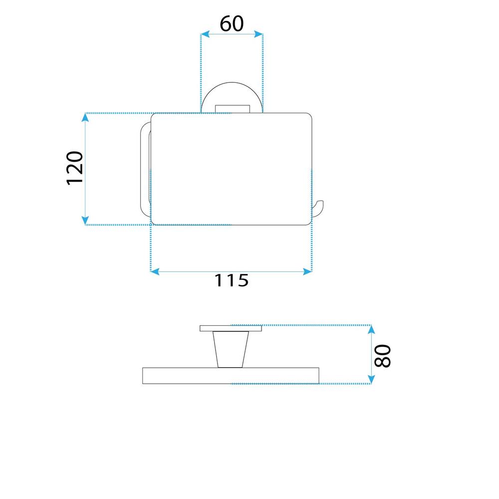 Porte-papier toilette 16101 Aristo Cuivre brossé