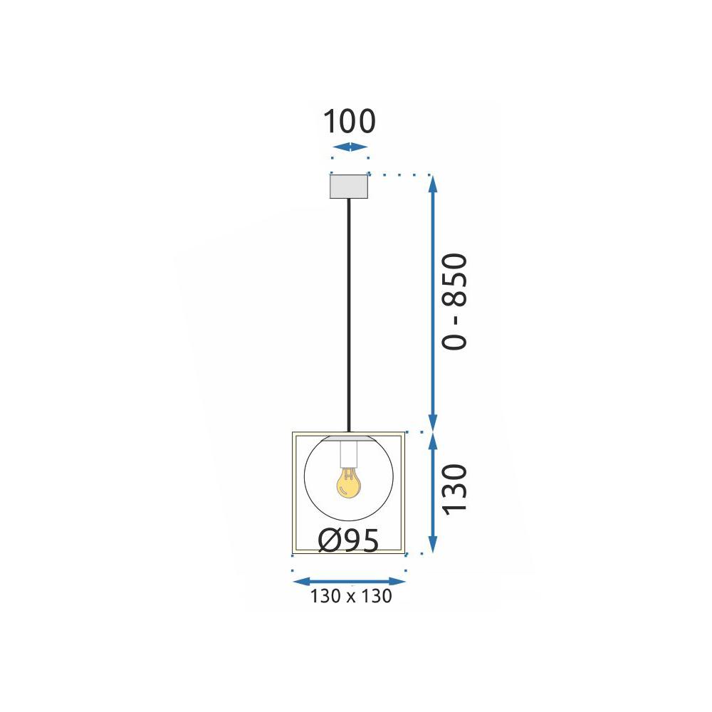 Hängelampe APP1165-1CP GOLD WHITE