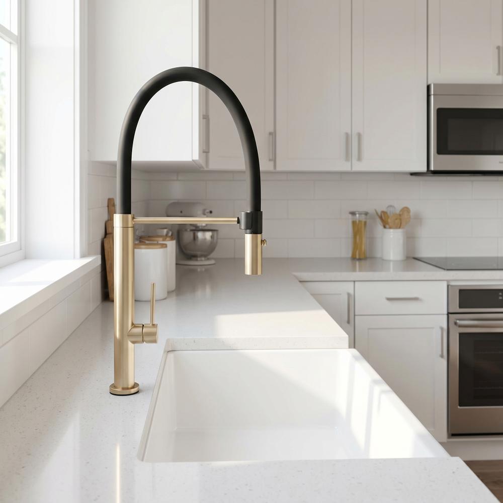 Kitchen faucet Viera Gold Brush