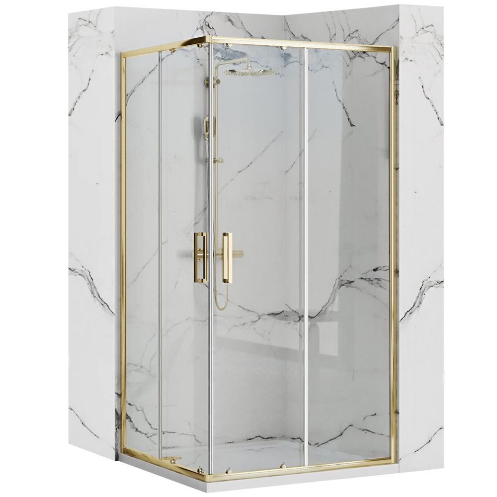 Cabina doccia Rea Punto 80x100 Gold