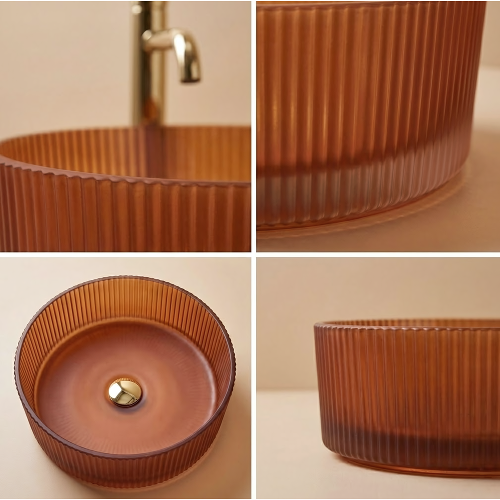 Umywalka nablatowa Rea Suri Brown