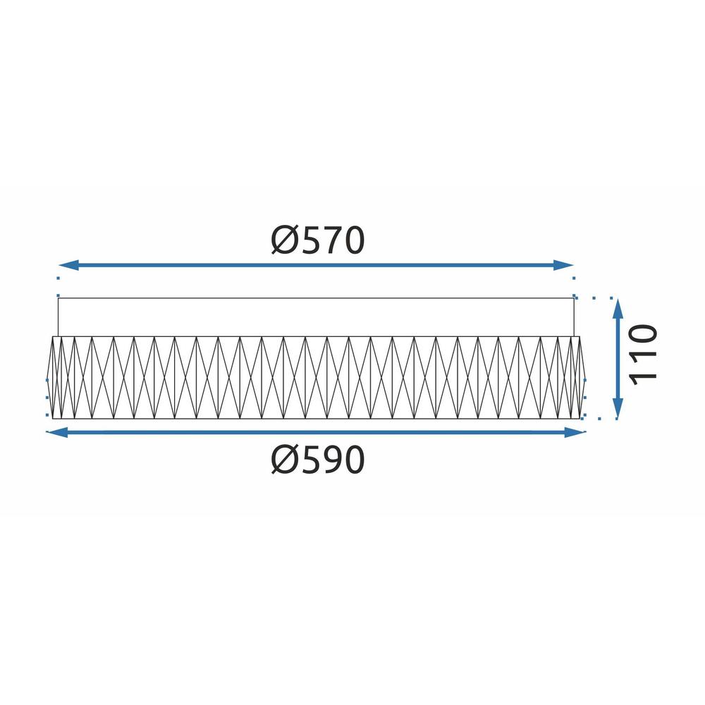 Lampe APP1723-C 60cm Gold