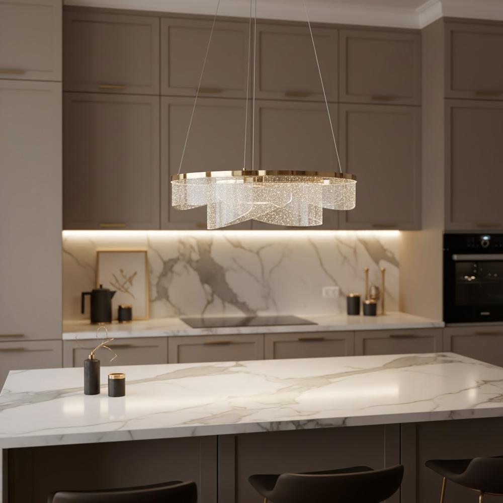 Deckenleuchte LED G138-CP 50cm Gold