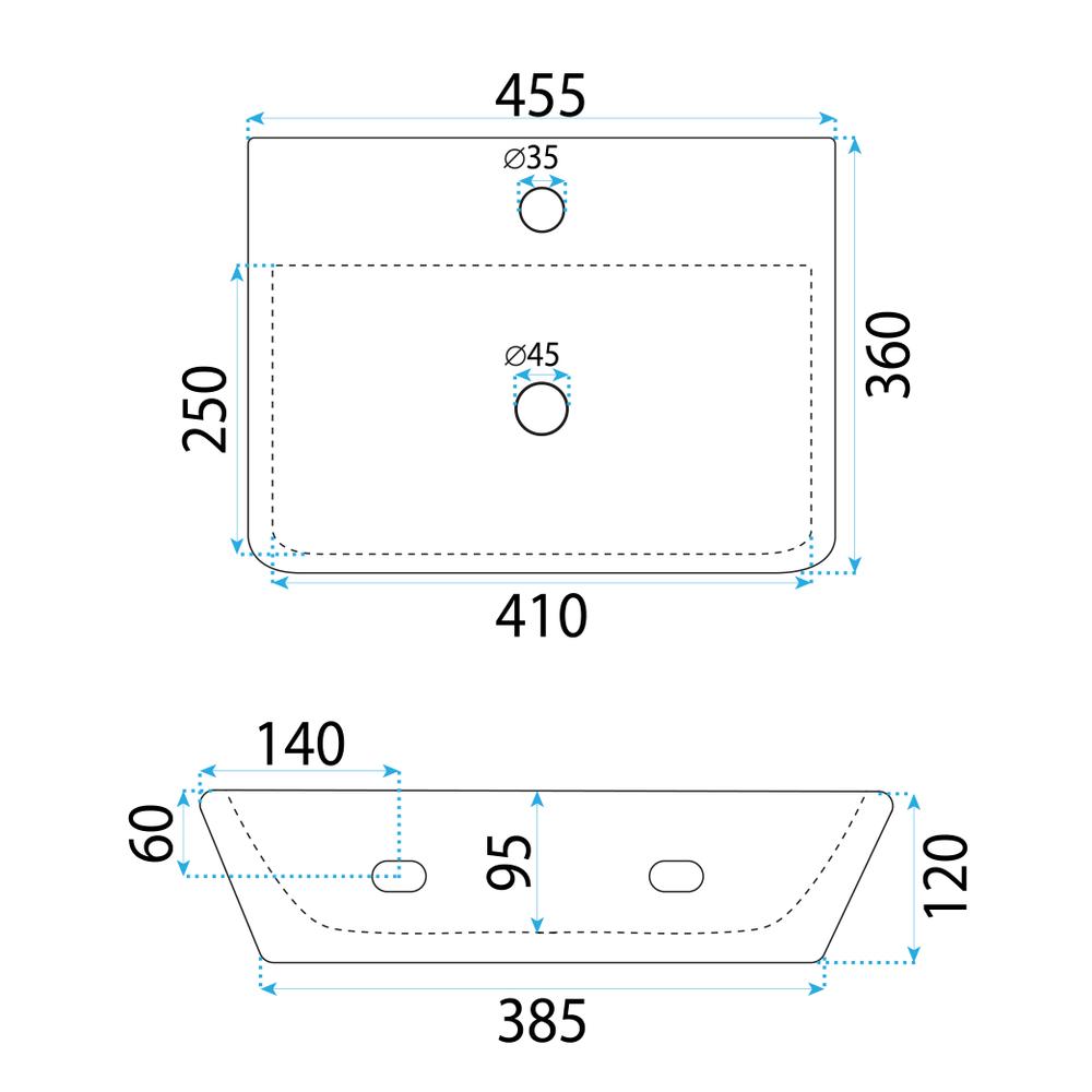 Vasque à poser Rea Altea Cloudy