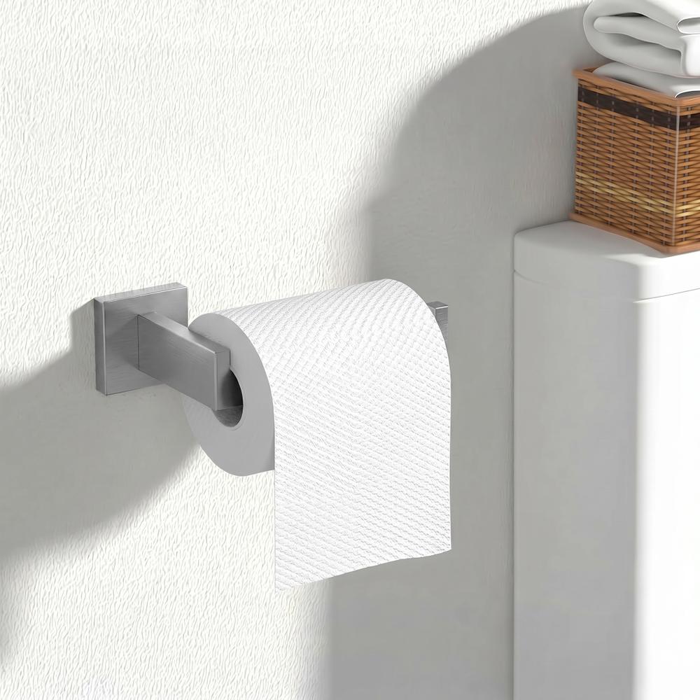 Bathroom Accessories Set Rio Brush Nickel 4 Pieces