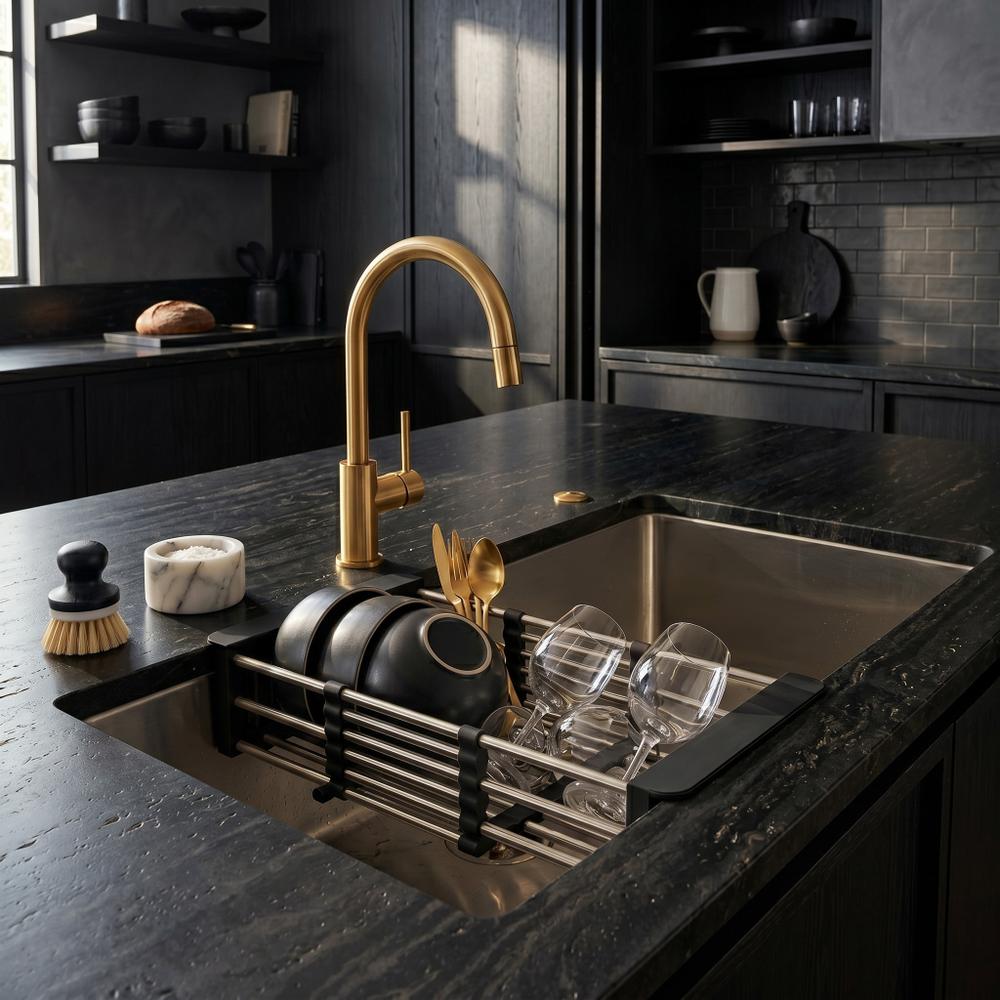 Teleskopický odkapávač na dřez REA P14487 Black