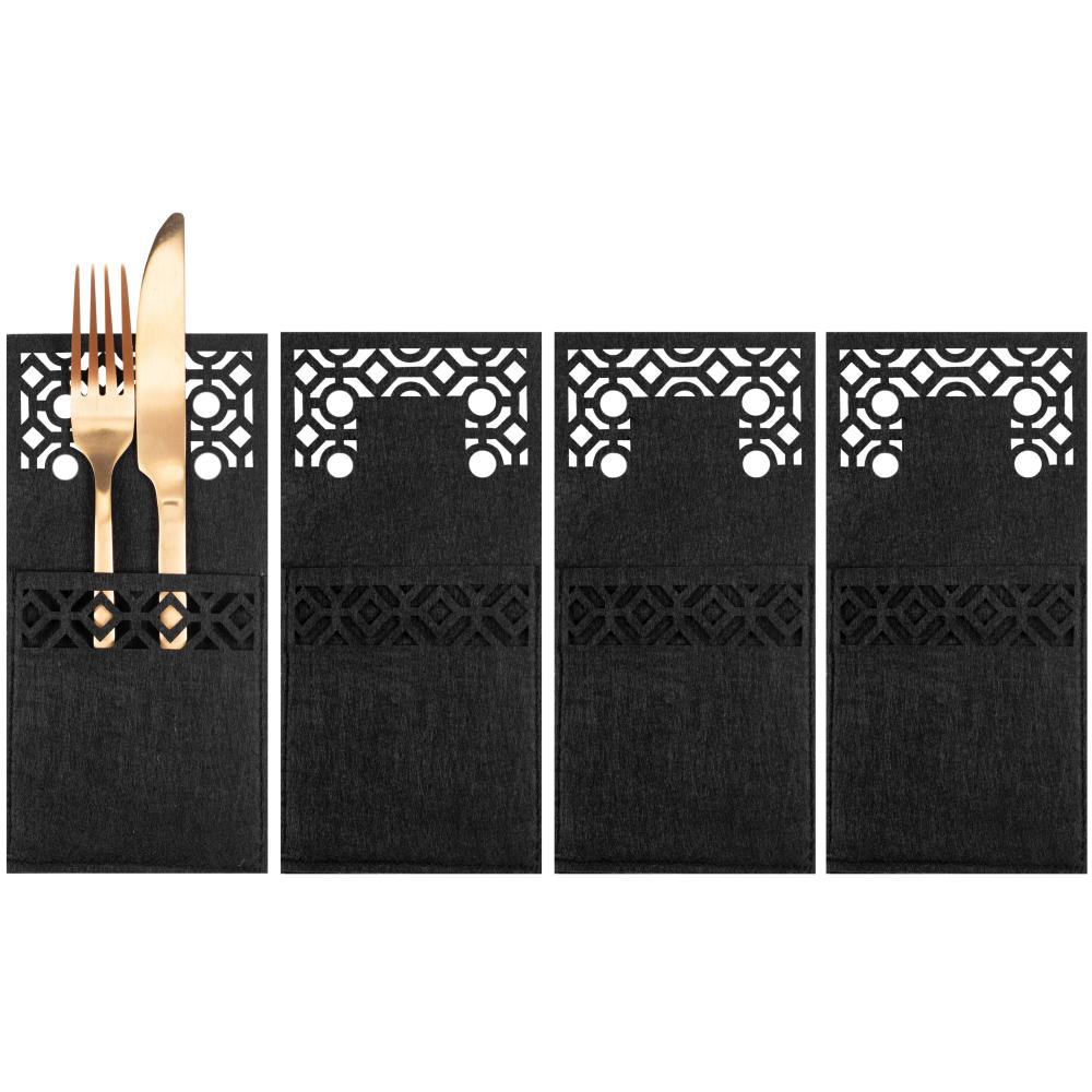 Pokrowiec na sztućce Świateczny 4 szt KF357-4B