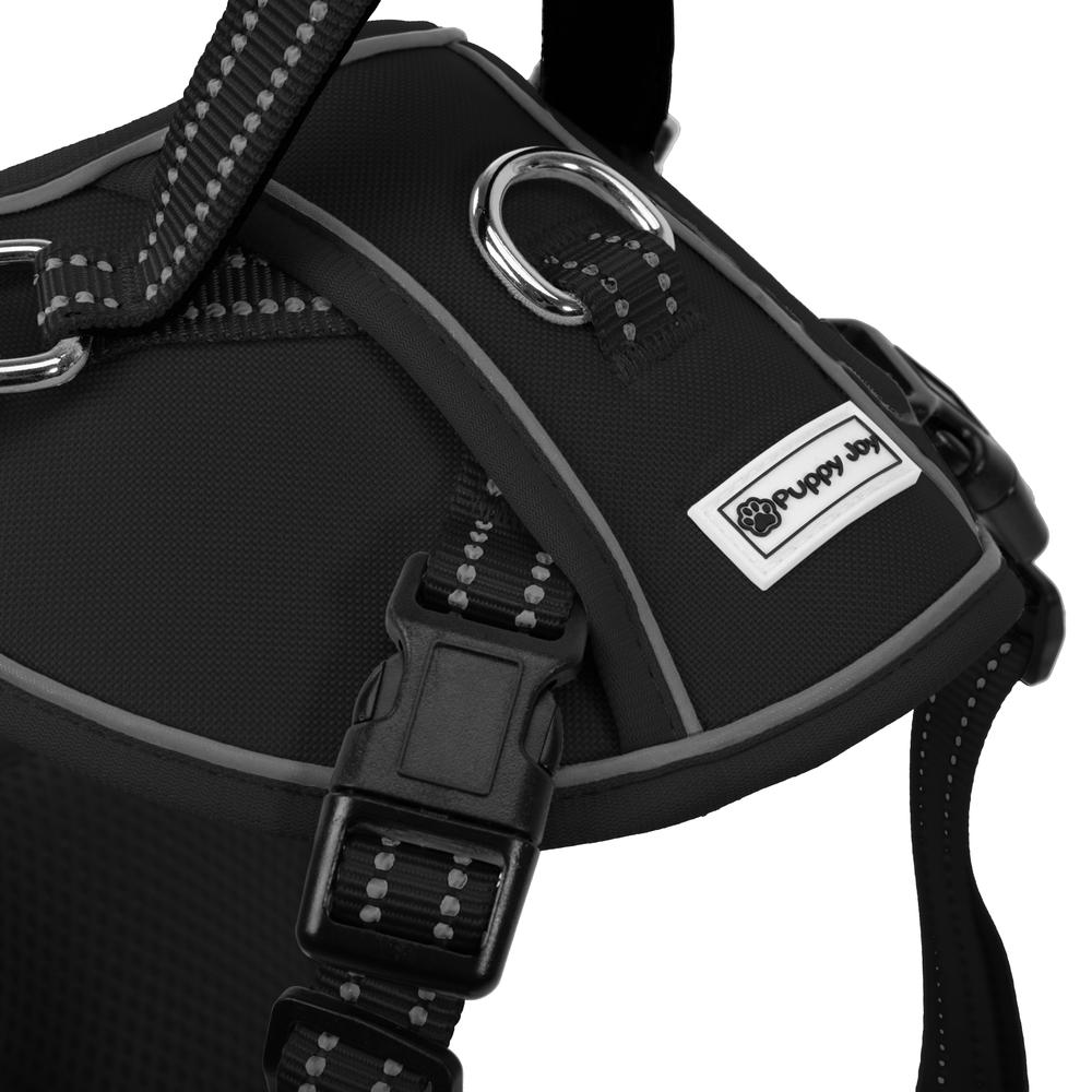 Smycz i szelki dla psa PJ-059 black L