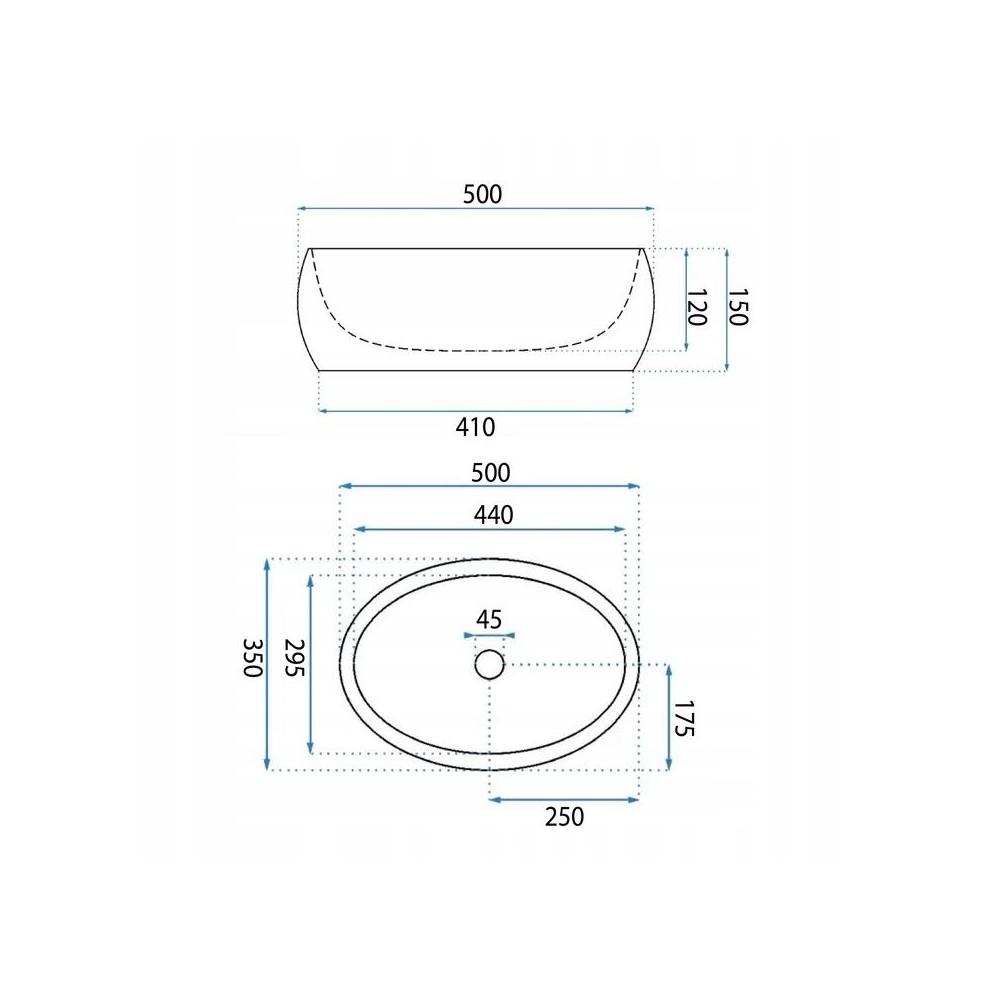 Countertop washbasin Basaro Aurora
