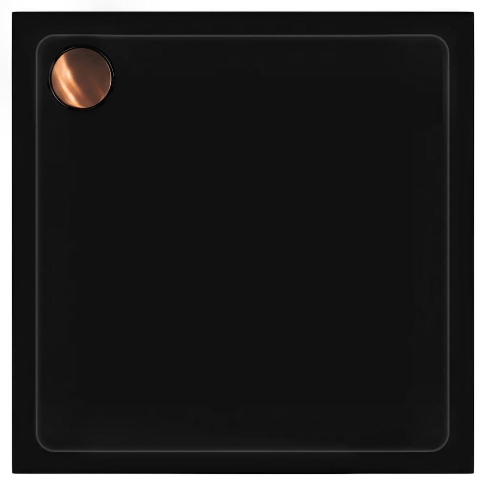 Acryl Duschwanne Rea Savoy black 80x80