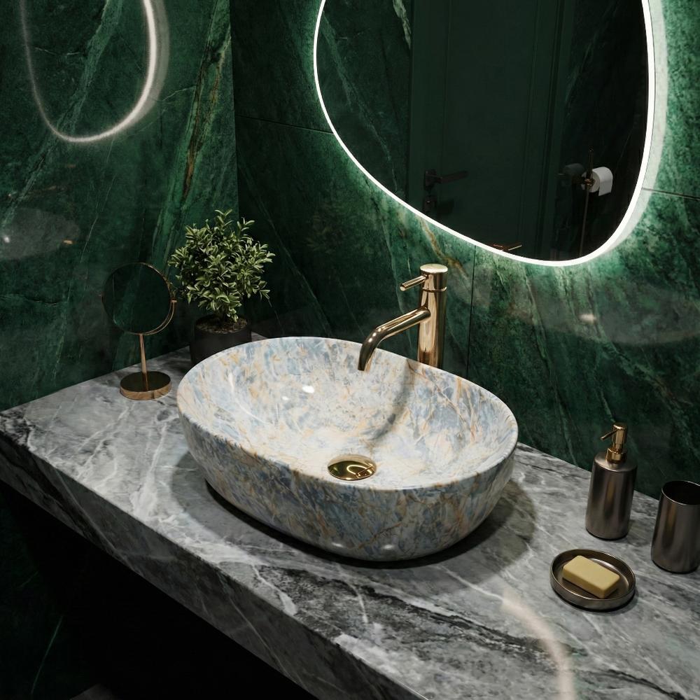 Countertop Basin Rea Amelia Ruststone 48