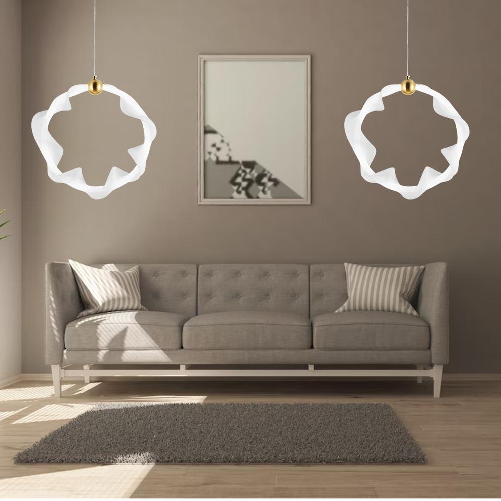 Lampe LED G014-1CP WHITE/GOLD