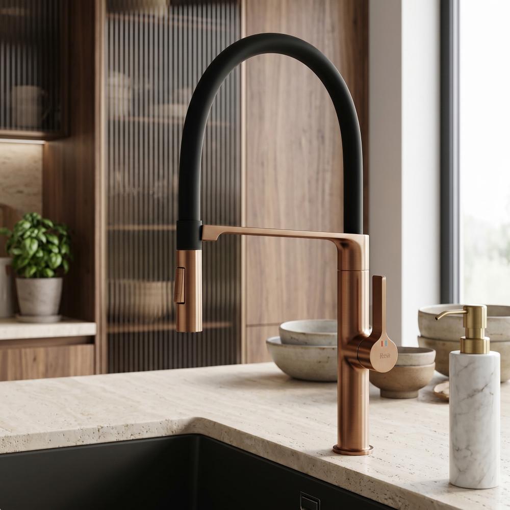 Torneira de cozinha REA Lago Brush Copper