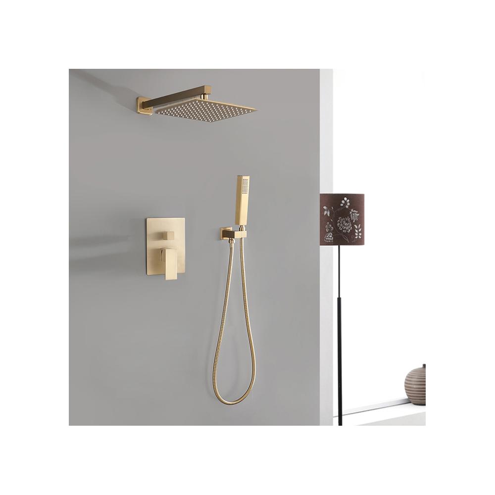 Unterputz Duschset BENTO GOLD + BOX