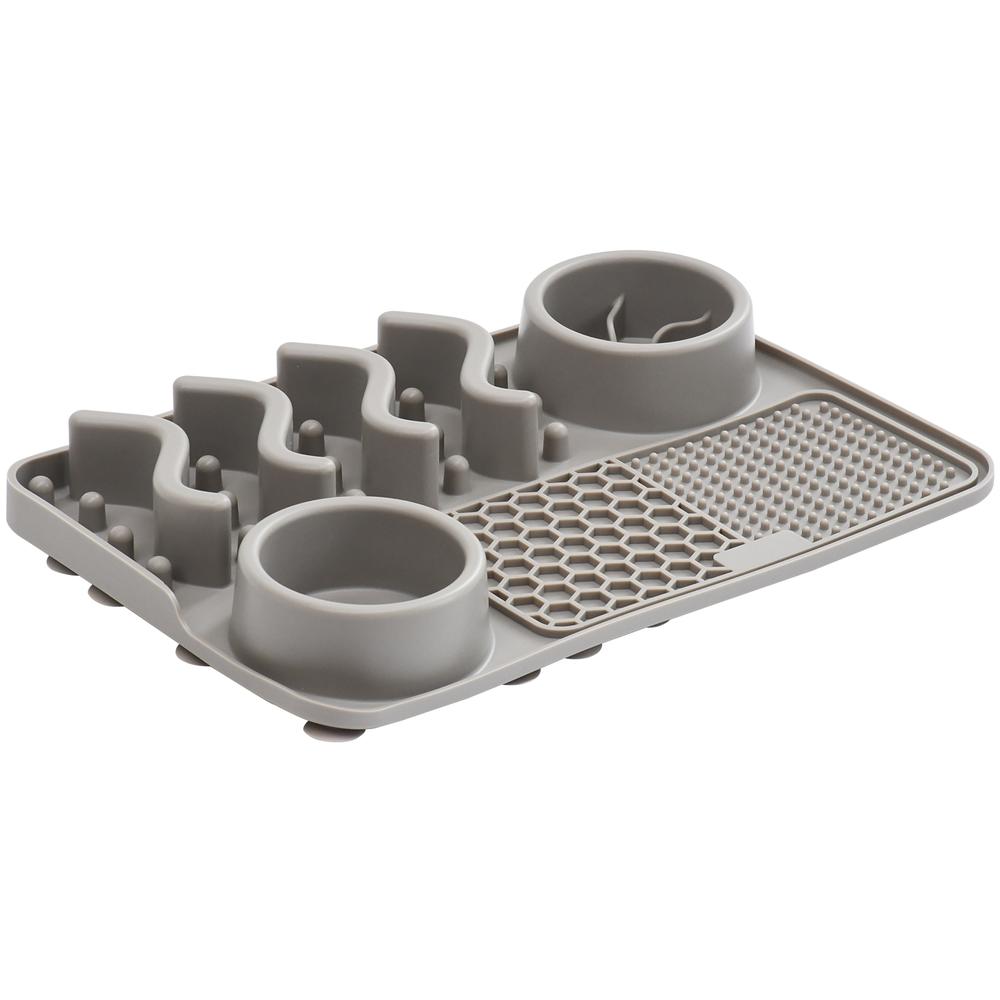 LICK MATA SPOWALNIAJĄCA JEDZENIE SZARA