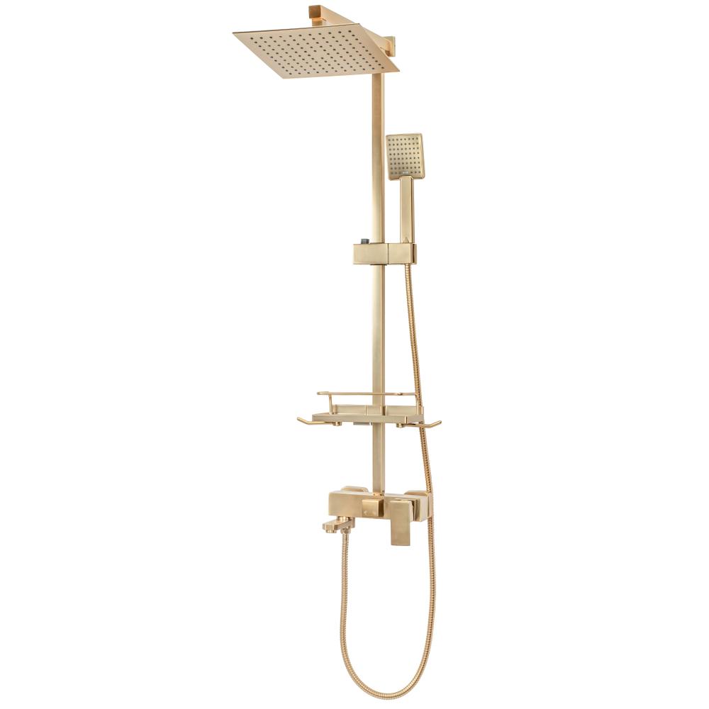 Zuhanyszett REA JACK BRUSHED GOLD