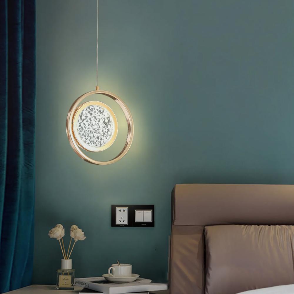 Kristall-Hängelampe  LHJ106-1CP LIGHT ROSE GOLD