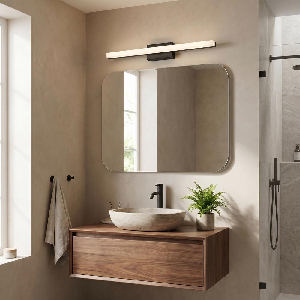 KINKIET ŁAZIENKOWY LED 60CM APP1855-1W BLACK