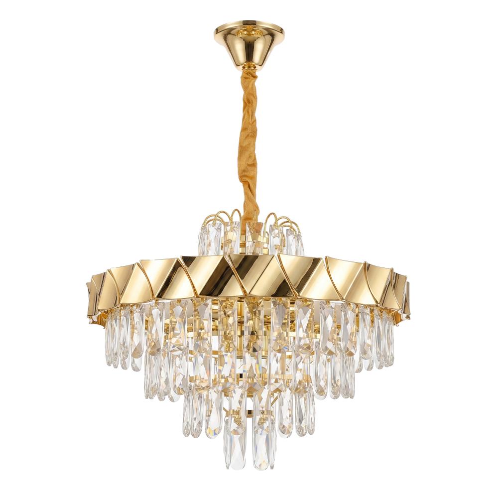 Кристална висяща лампа SWE076-CP 50cm GOLD
