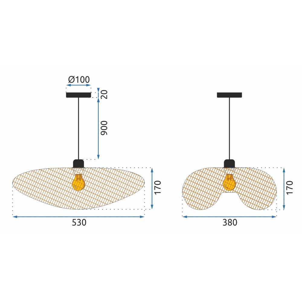 Deckenlampe NATURAL APP880-1CP