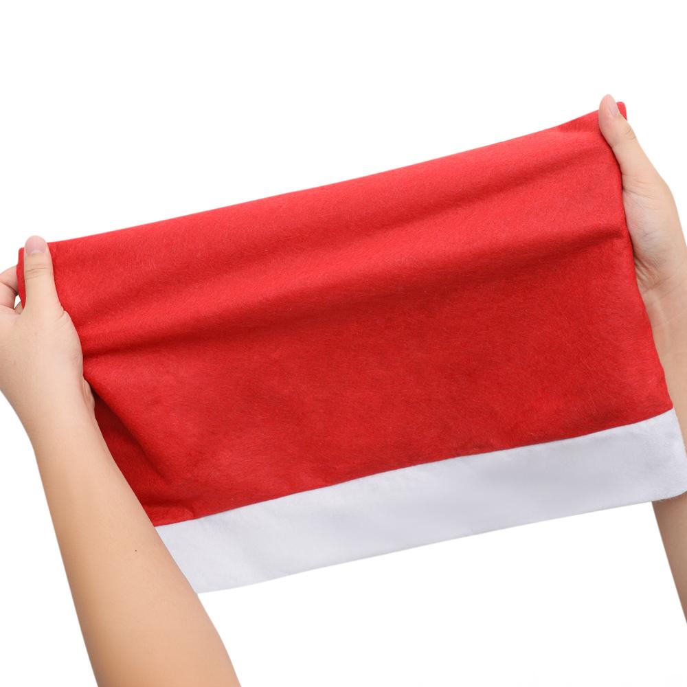 Pokrowiec na krzesło czapka Mikołaja 2 szt