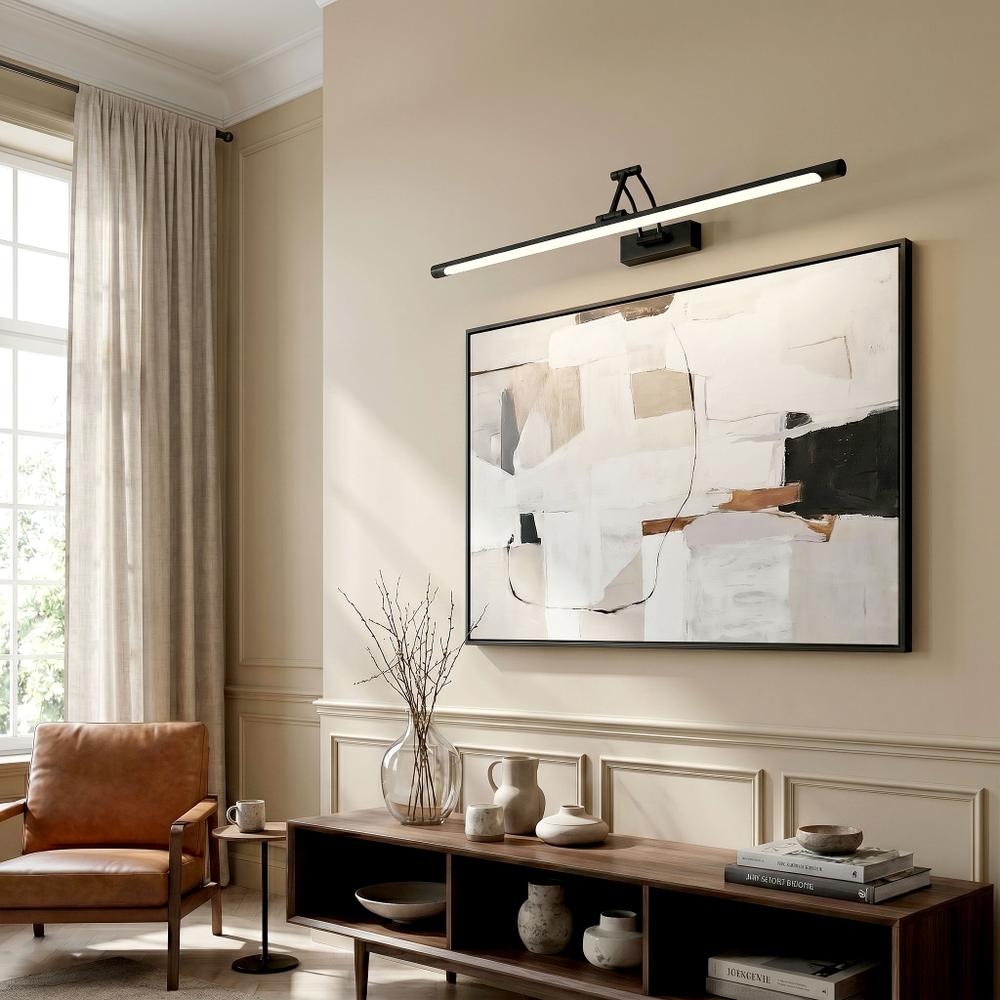 Bathroom LED wall sconce SWE027-1W 80cm Black