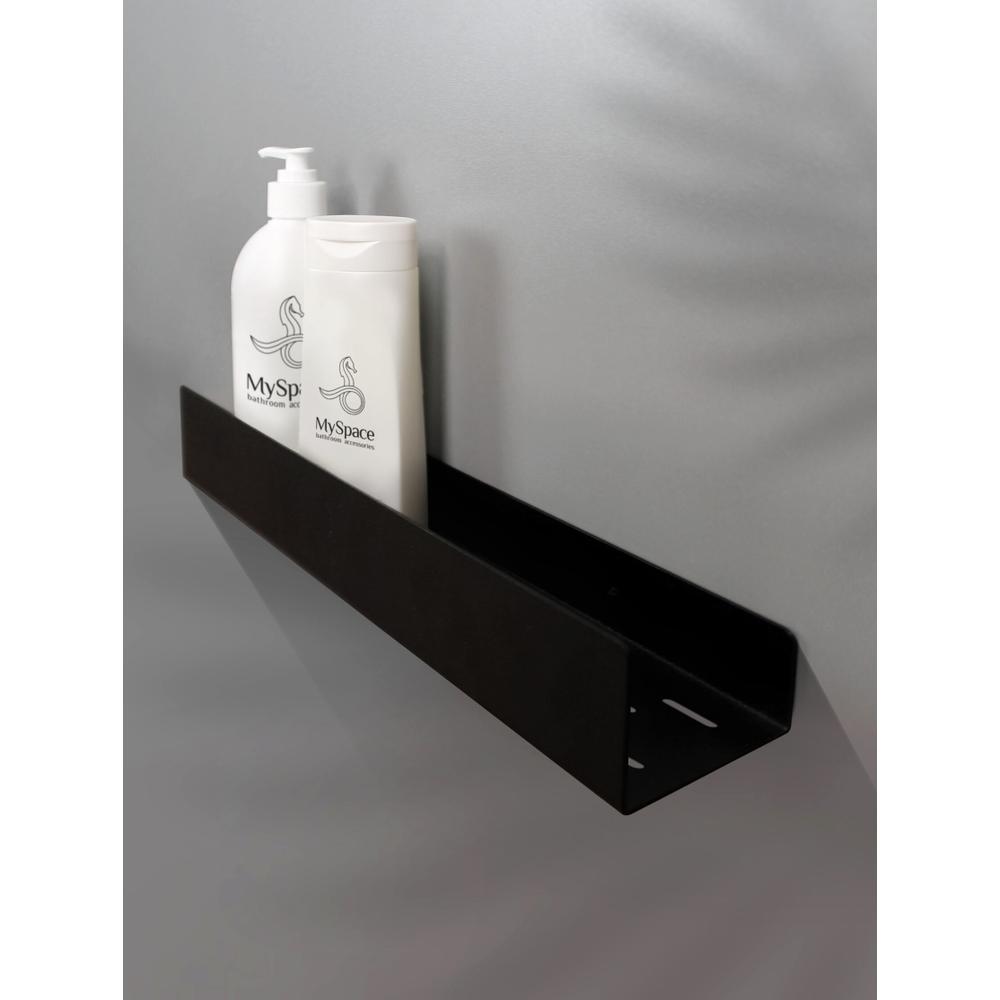 Bathroom shelf SF04 60cm black matt