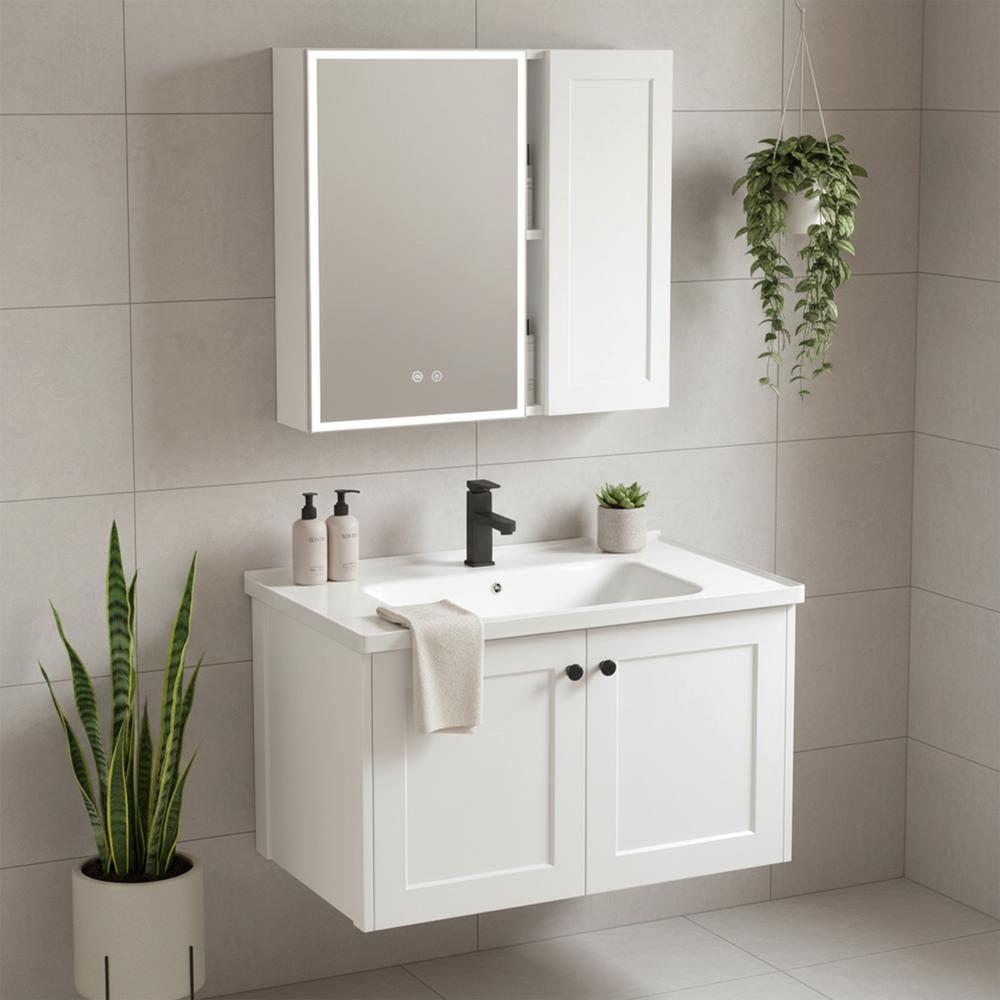 Conjunto de muebles de baño con lavabo Monti 60cm White