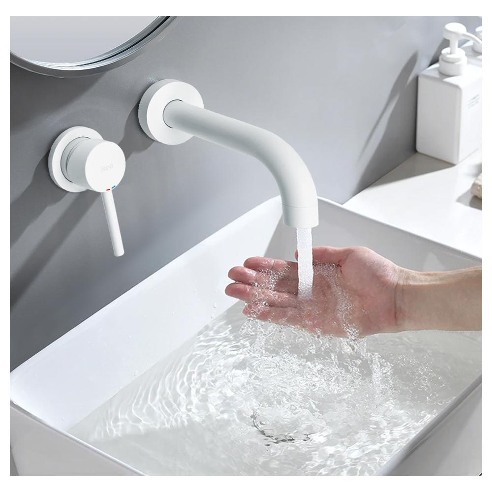 Bateria Umywalkowa Podtynkowa REA LUNGO Biała + BOX