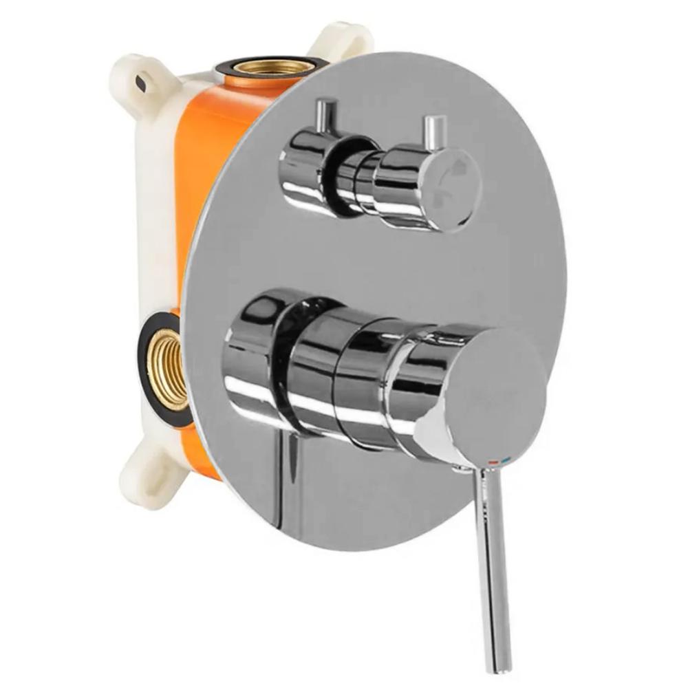 Unterputz Wannen-/Duschset Lungo Chrome + IBOX