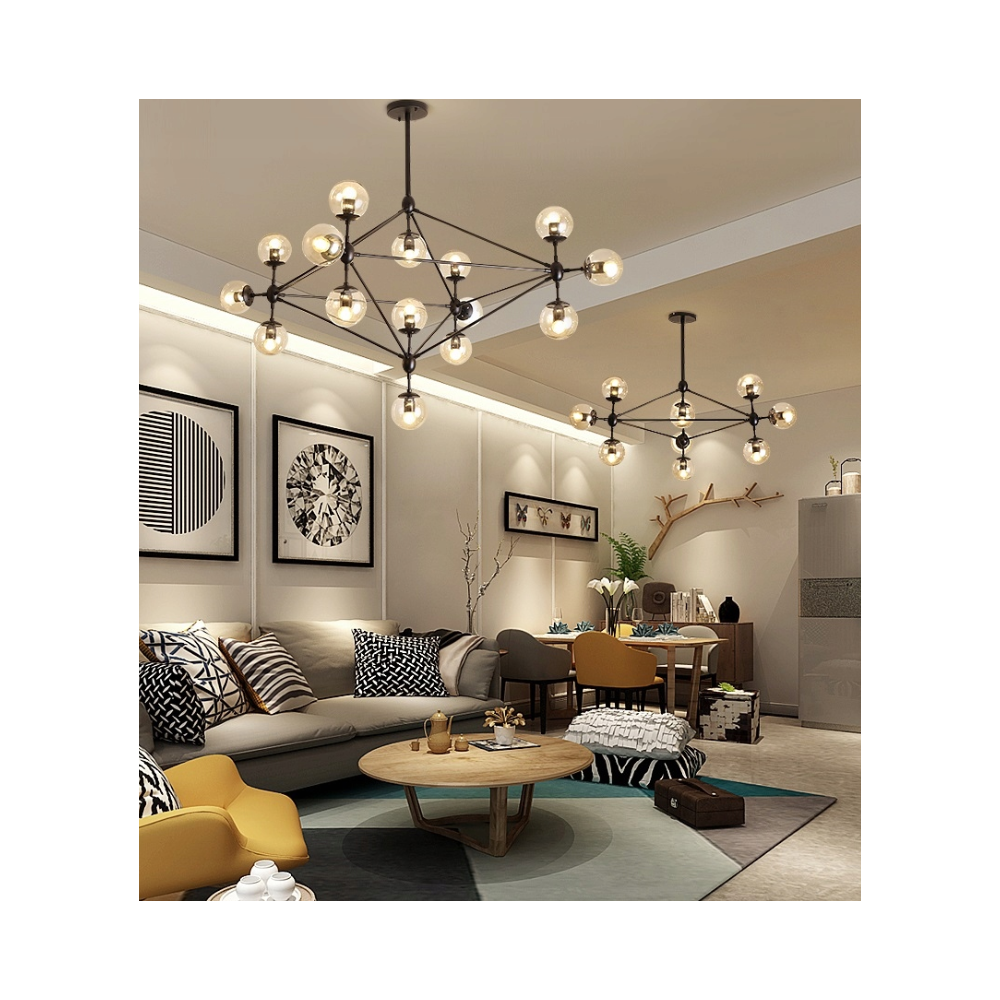 Deckenlampe Metall black XXL APP265-15C