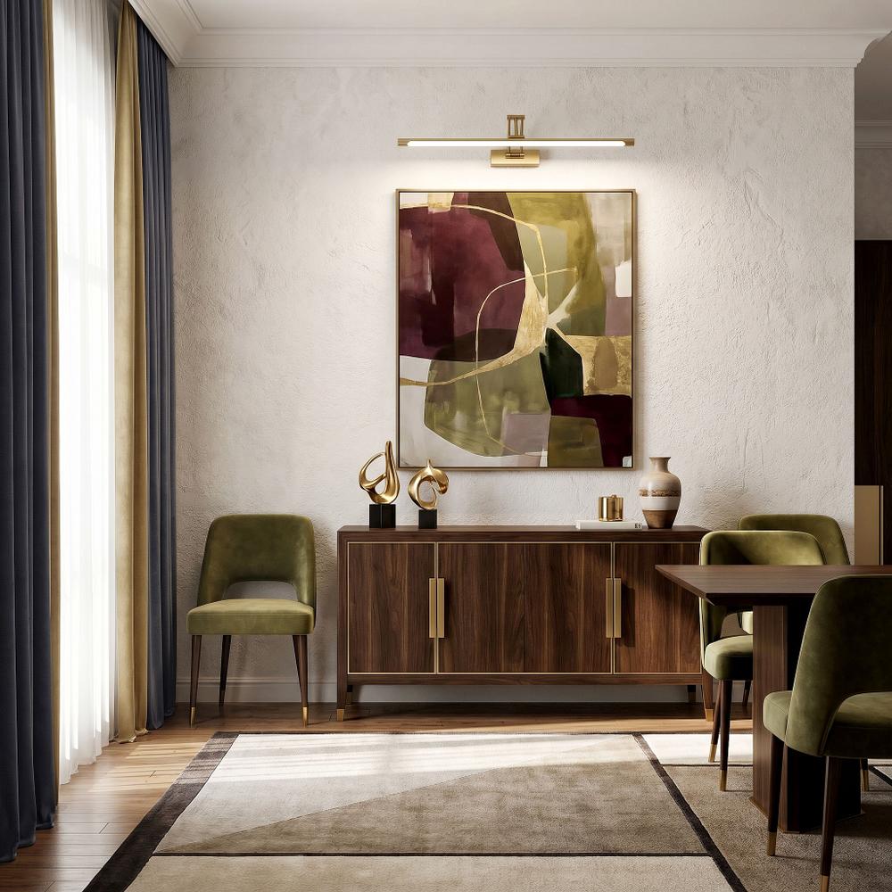 Kúpeľňové nástenné LED svietidlo SWE023-1W 60cm Brush Gold