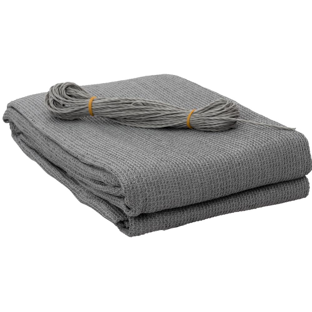 OSŁONA BALKONOWA SZARA 0,9x5M PE